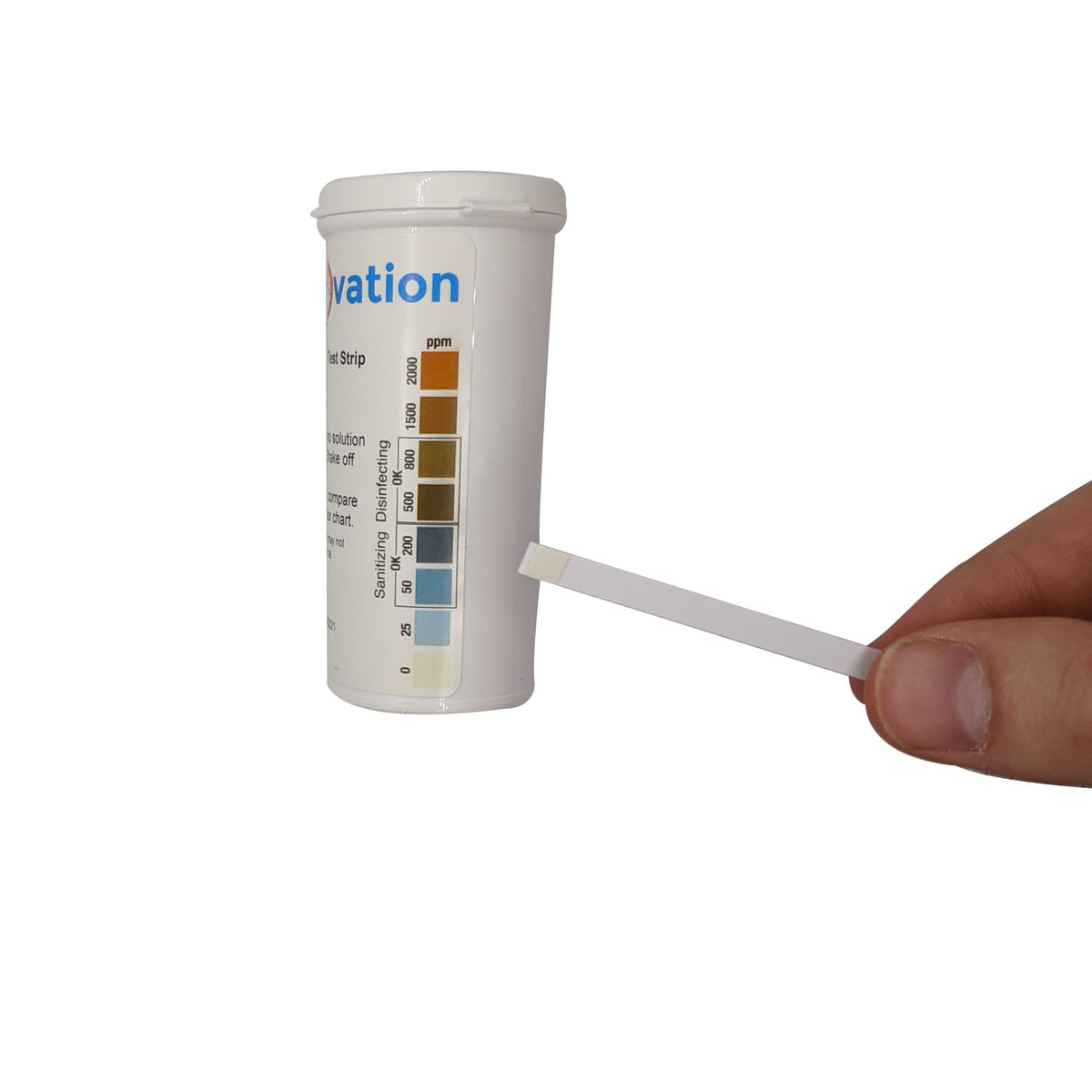 Bartovation Active Chlorine Test Strips provide high-range readings from 0 to 2000 ppm for disinfectant checks.