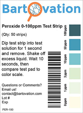 Bartovation test strips ready for on-site testing in pools or water.