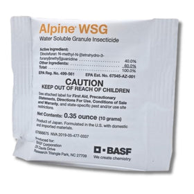 BASF Alpine WSG granules pack ready for pest control indoors and outdoors