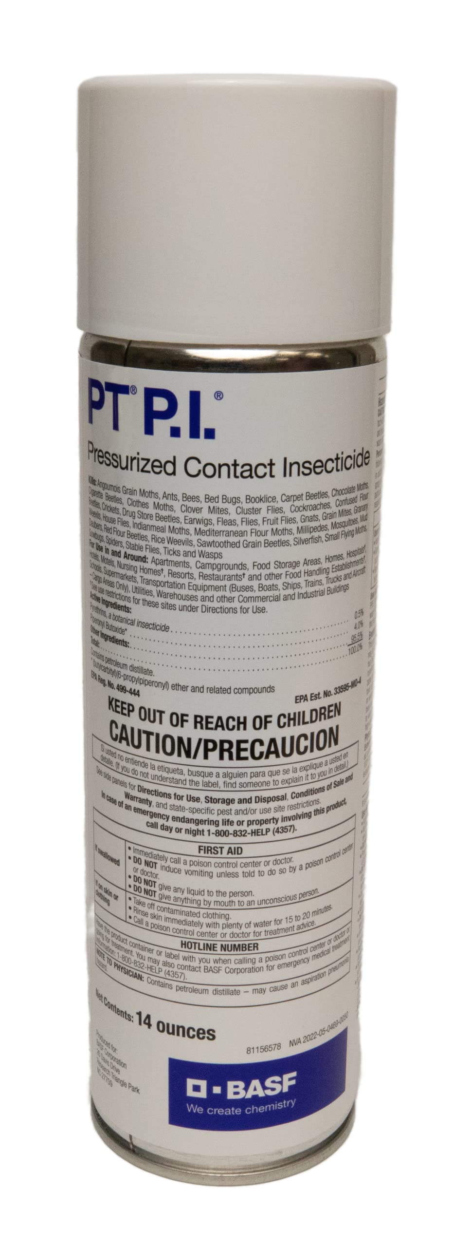 BASF PT PI pressurized insecticide spray for fast indoor knockdown of crawling and flying pests.