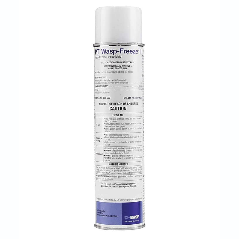 BASF PT Wasp-Freeze II insecticide spray for fast indoor and outdoor wasp control.