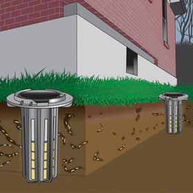 BASF Termite Bait Cartridge supports colony elimination when activity is found.
