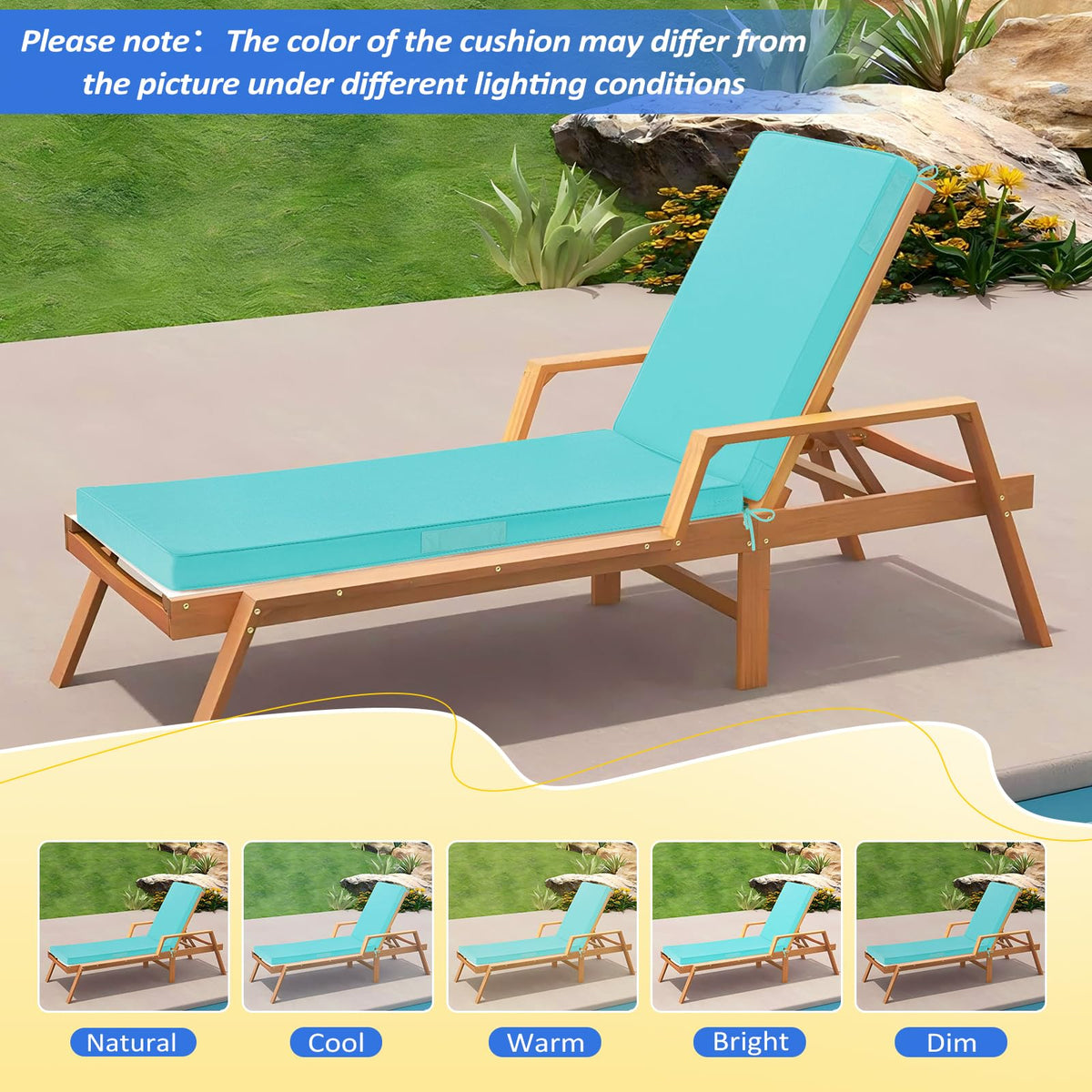 Basic Beyond non-slip straps lock cushions in place on outdoor chairs.