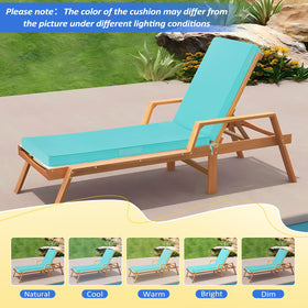 Basic Beyond non-slip straps lock cushions in place on outdoor chairs.