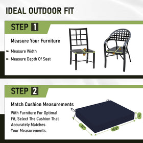 Basic Beyond durable foam cushions in navy, robust support for extended lounging