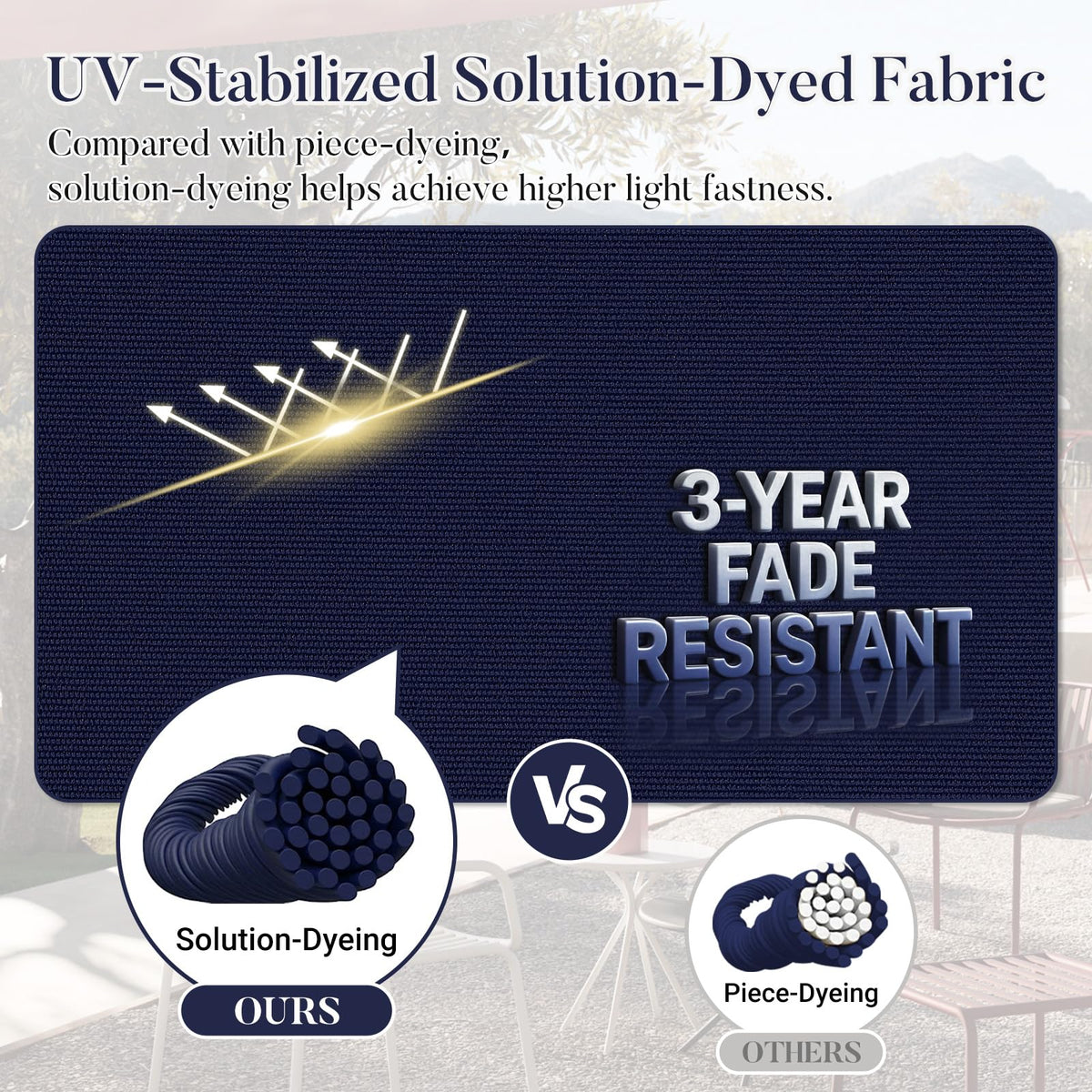 Basic Beyond high-density foam 3-inch cushion provides lasting support.