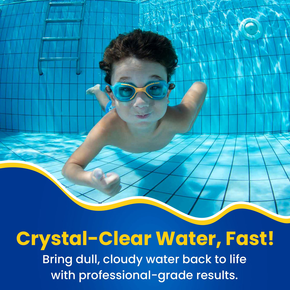 Bastion Pool Clarifier demonstrating filter boost for clearer water