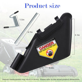 Basysion side discharge chute works with Craftsman mowers for easy maintenance.
