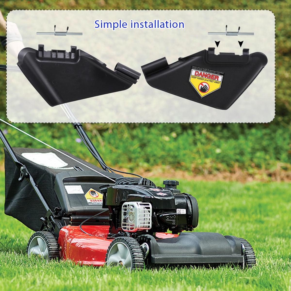 Basysion universal discharge accessory simplifies upgrading multiple mower systems.