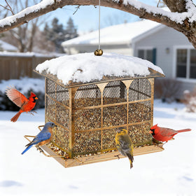 Basysnck feeder with wide fill opening for easy refills