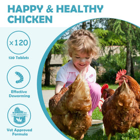 Baszy dewormer sprinkled into feed for daily poultry care
