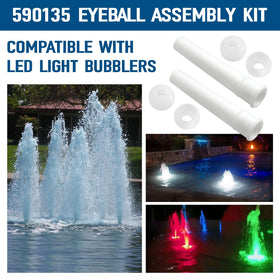 Batator eyeball kit installation view for Pentair compatibility enhances setup.
