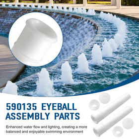 Batator pool light bubbler dispersion image highlights even water flow.