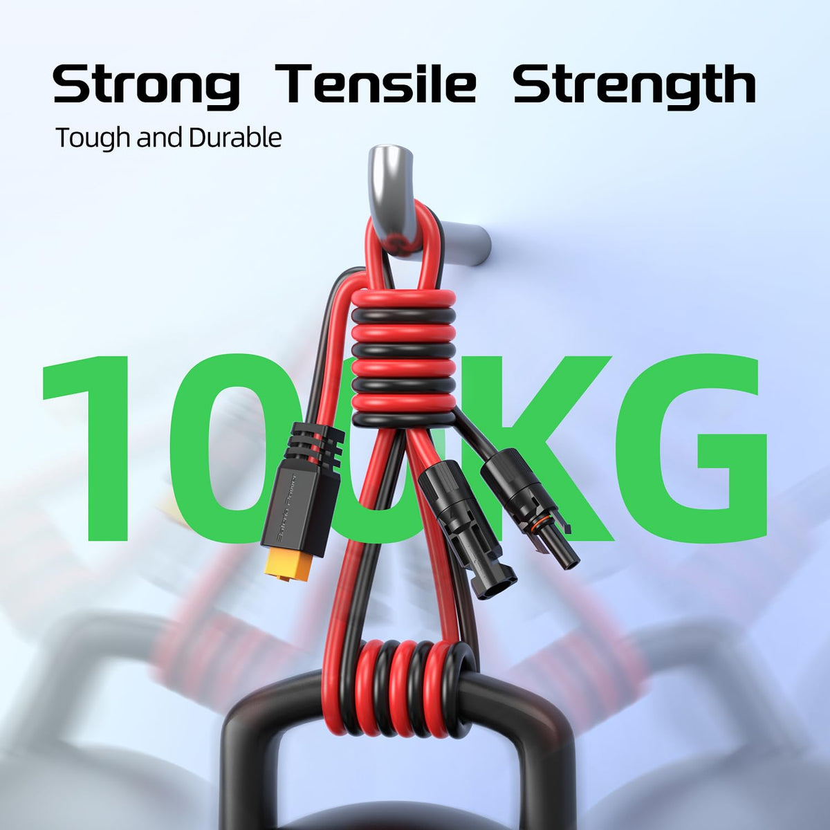 Bateria Power outdoor-ready solar cable withstands wide temperatures.