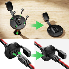 Two-pack includes two connections and caps for multiple power links.