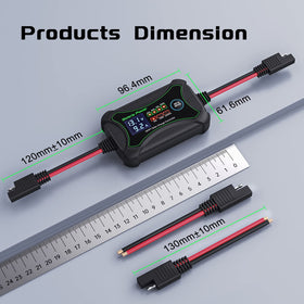 12V compatibility includes AGM, Gel, Deep Cycle, and LiFePO4 batteries.