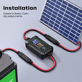 Three-stage charging and protections help safeguard your battery.