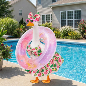 Batfsm 23-inch concrete goose costume adds quick seasonal flair.
