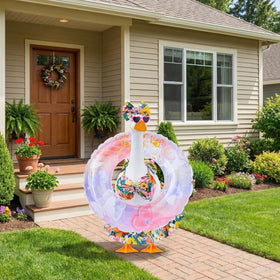 Batfsm bright summer decor ideal for garden parties and pool events.