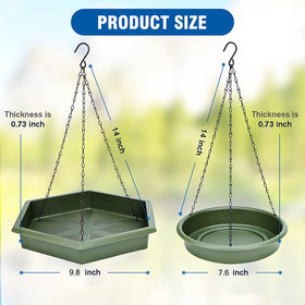 Bathth 2-in-1 XL bird feeder for outdoor use