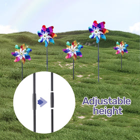 Pre-assembled BATTIFE pinwheel blades ready for quick setup