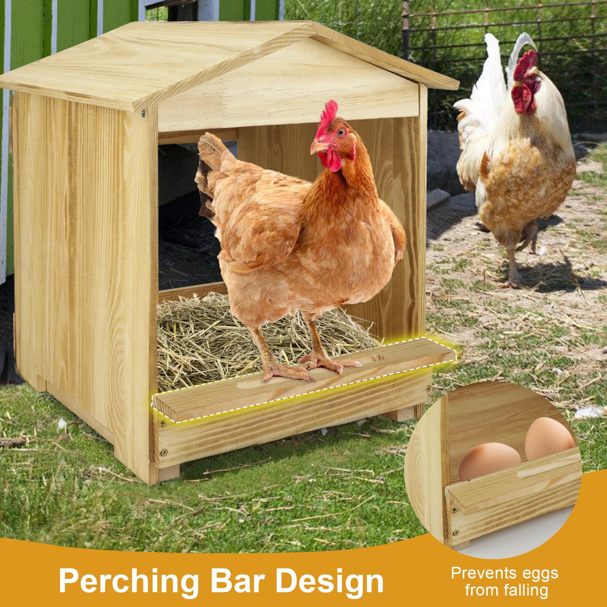 Bavlesfuire nest box suitable for ducks and hens in many coops