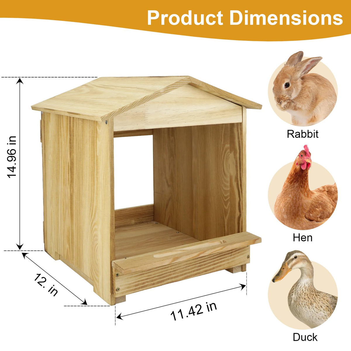 Bavlesfuire wooden eggs nest for chickens provides roomy interior