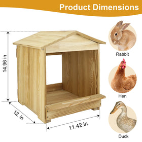 Bavlesfuire wooden eggs nest for chickens provides roomy interior