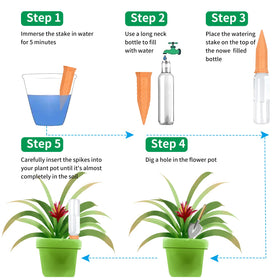 Long-neck bottle compatibility with Baxrou stakes for versatile use