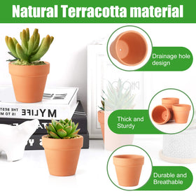 Baxrou Terra Cotta Pots being painted for DIY crafts.