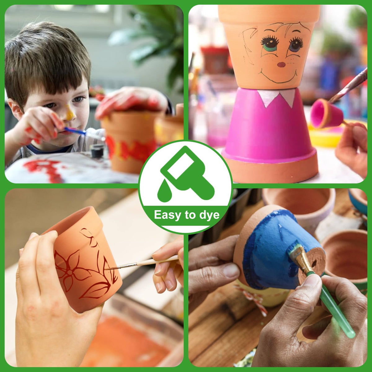 Baxrou Terra Cotta Pots securely packaged to prevent damage.