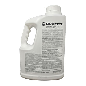Bayer Maxforce Complete Granular Bait spread setup shown for pest targeting.