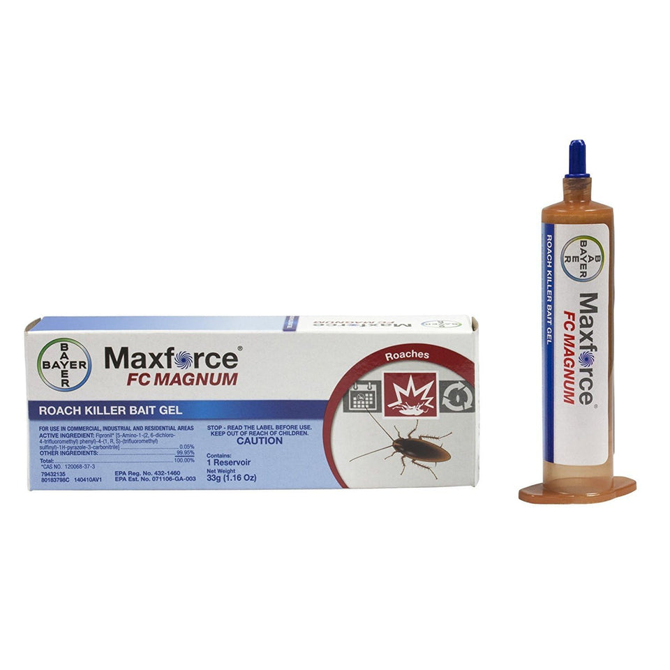 Bayer Maxforce FC Magnum roach gel bait syringe for fast, targeted indoor roach control