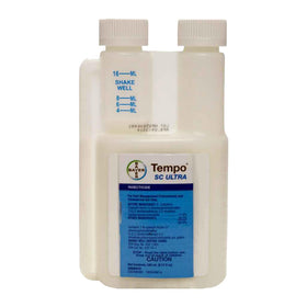 Tempo SC Ultra bottle pour shows easy liquid pest control formula from Bayer.