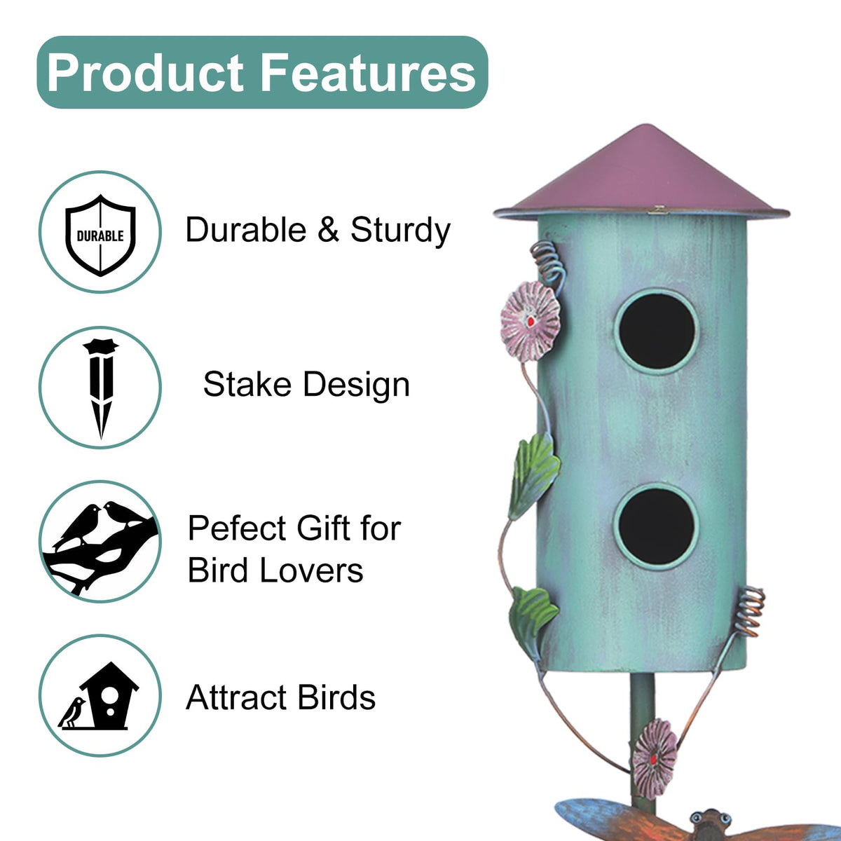 BAYN distressed iron finish delivers antique look and weather resistance