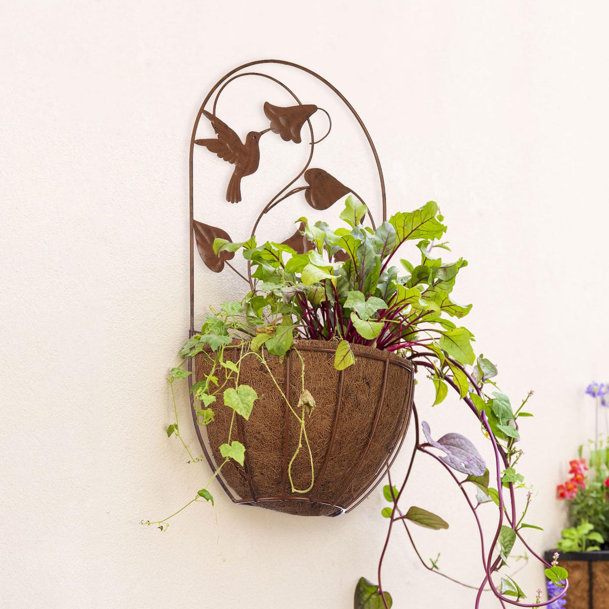 Welded rings on BAYN planters for easy on/off hanging
