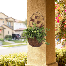 BAYN indoor/outdoor wall planters on a porch or entry wall