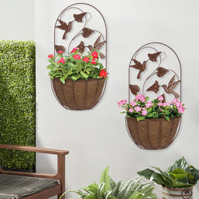 Powder-coated BAYN wall planter frame for durable, weather-ready mounting