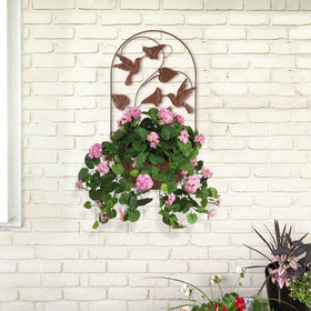 Trailing plants like ivy or string of pearls styled in BAYN planters
