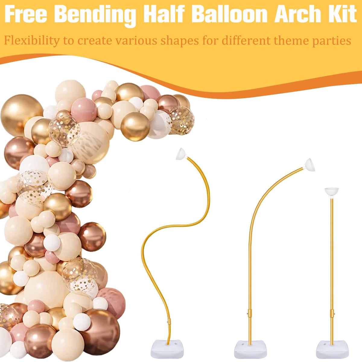 Bazen balloon top holder and knot ties ensure a neat finish.
