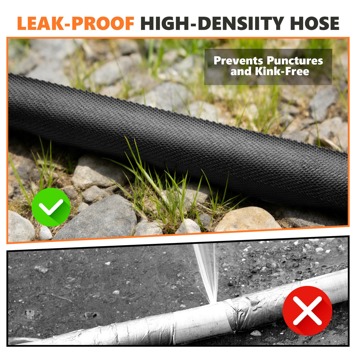 BazeSync 10FT hose coiled neatly for compact storage.