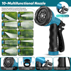 BAZOLOTA garden hose 100ft all-weather use handles heat and cold efficiently