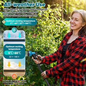 BAZOLOTA 10-function nozzle adapts to watering, cleaning, and rinsing tasks.