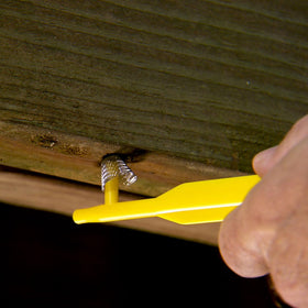 BB PRO extension pole adapter helps reach high exterior wood surfaces