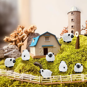 Bbiamsleep miniature sheep ensemble for cake toppers and gifts.