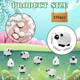 Bbiamsleep resin mini sheep figurine ideal for micro landscapes.