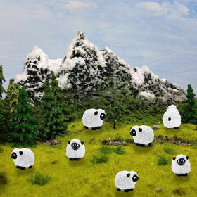 Bbiamsleep tiny sheep figurine set enhances crafts and displays.
