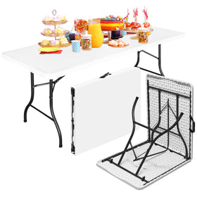Bblife 6ft folding table top with durable surface for events