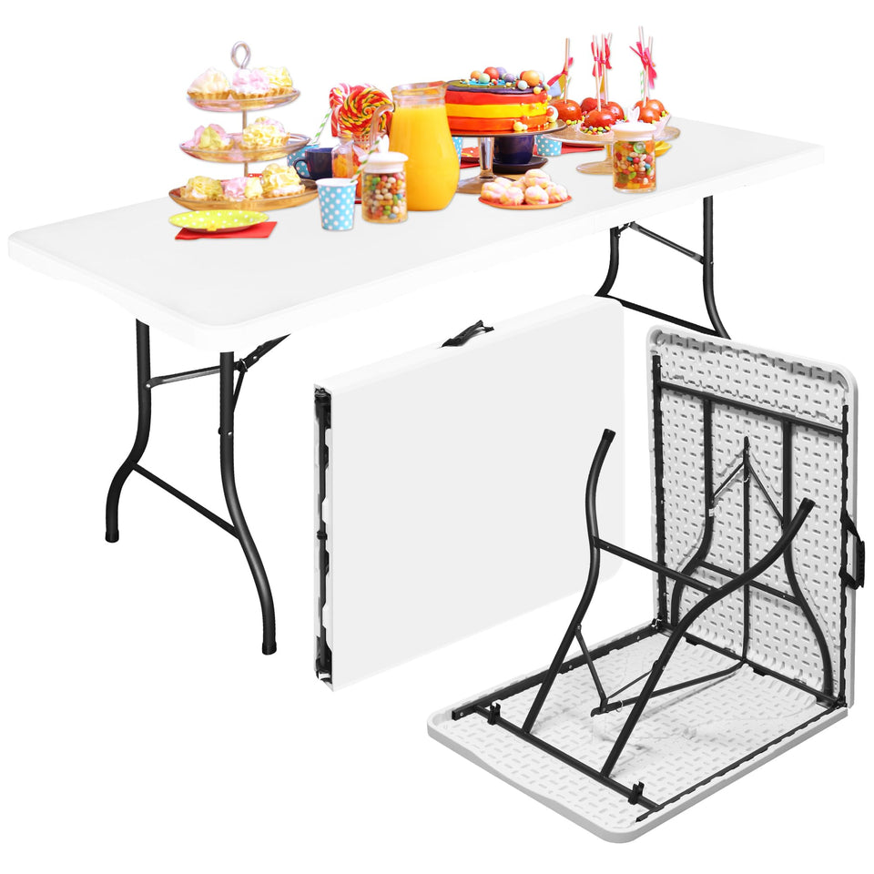 Bblife 6ft folding table top with durable surface for events