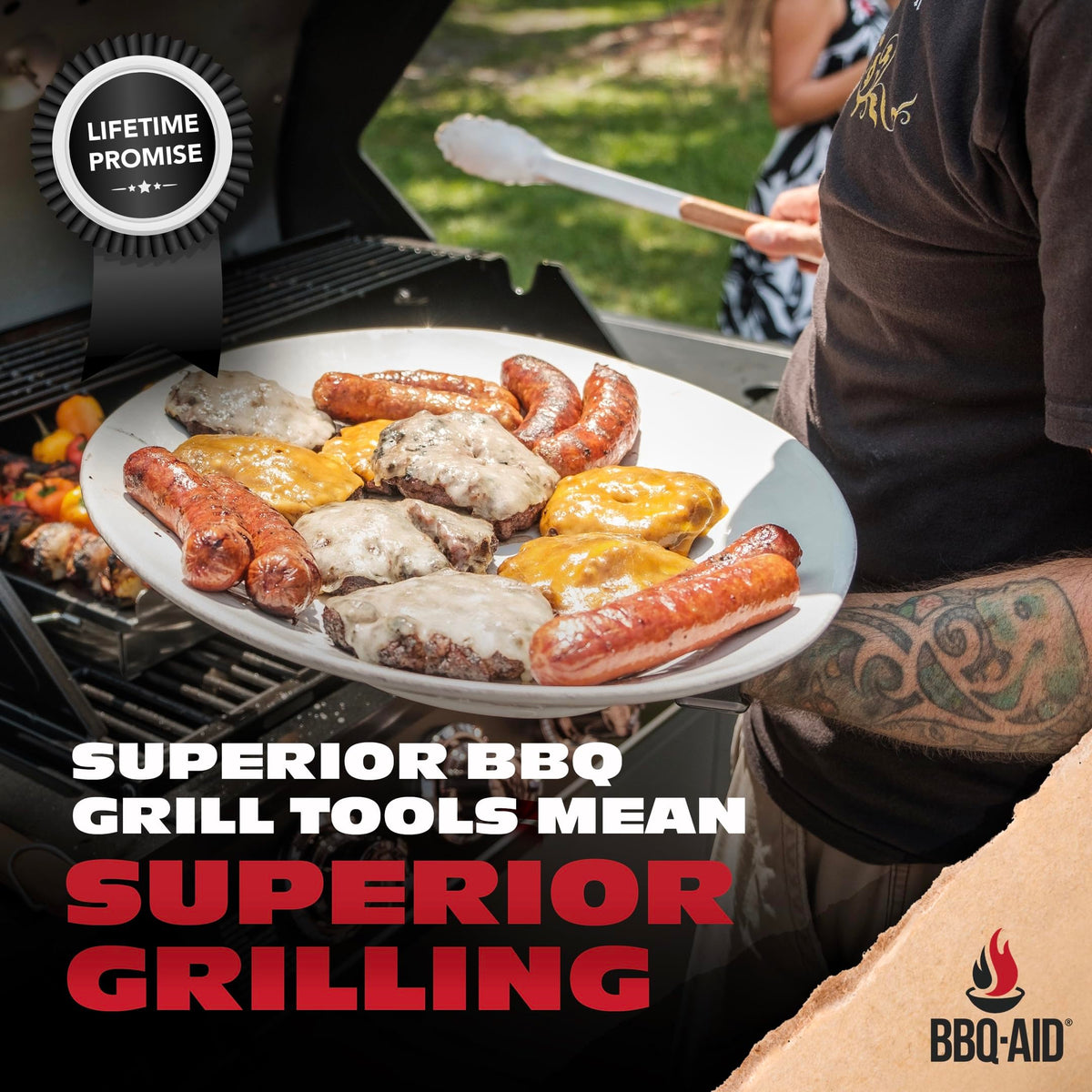 BBQ-Aid heavy-duty design stands up to frequent grilling sessions
